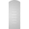 Ekena Millwork Arch Top Surface Mount PVC Gable Vent: Non-Functional, w/ 3-1/2"W x 1"P Standard Frame, 12"W x 28"H GVPAR12X2801SN - alternate 3